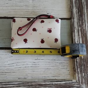 Coach ladybug wristlet